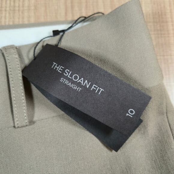 Banana Republic NWT Sloan Pants Women Size 10 Tan Deadstock Stretch Straight Leg - Picture 5 of 15